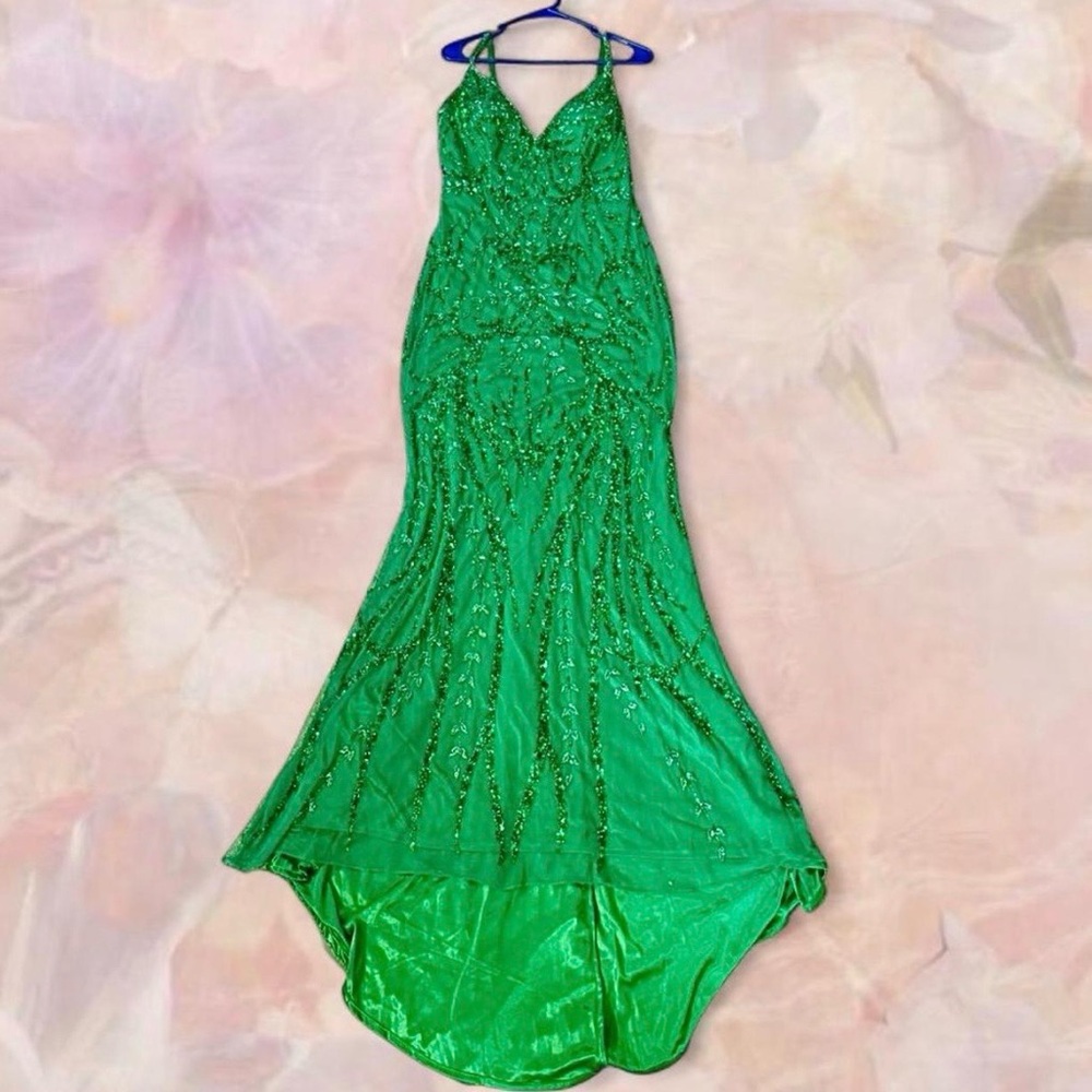 American Apparel Vibrant Green Prom Dress
